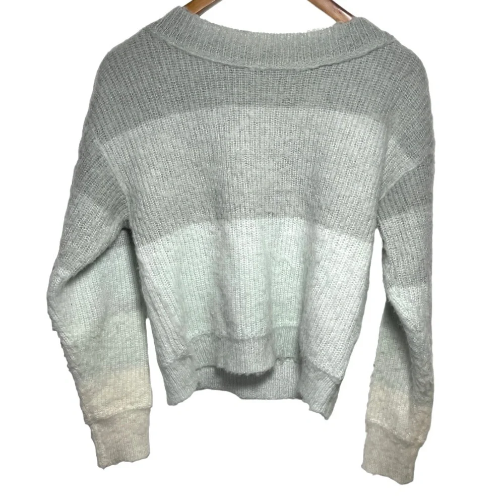 Free People Autumn Sky Cloud Combo Long‎ Sleeve Soft Cozy Sweater XS